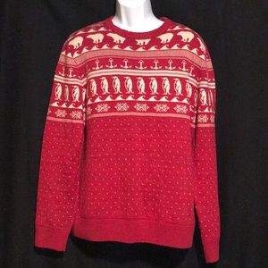 Red patterned sweater H&M L.O.G.G.